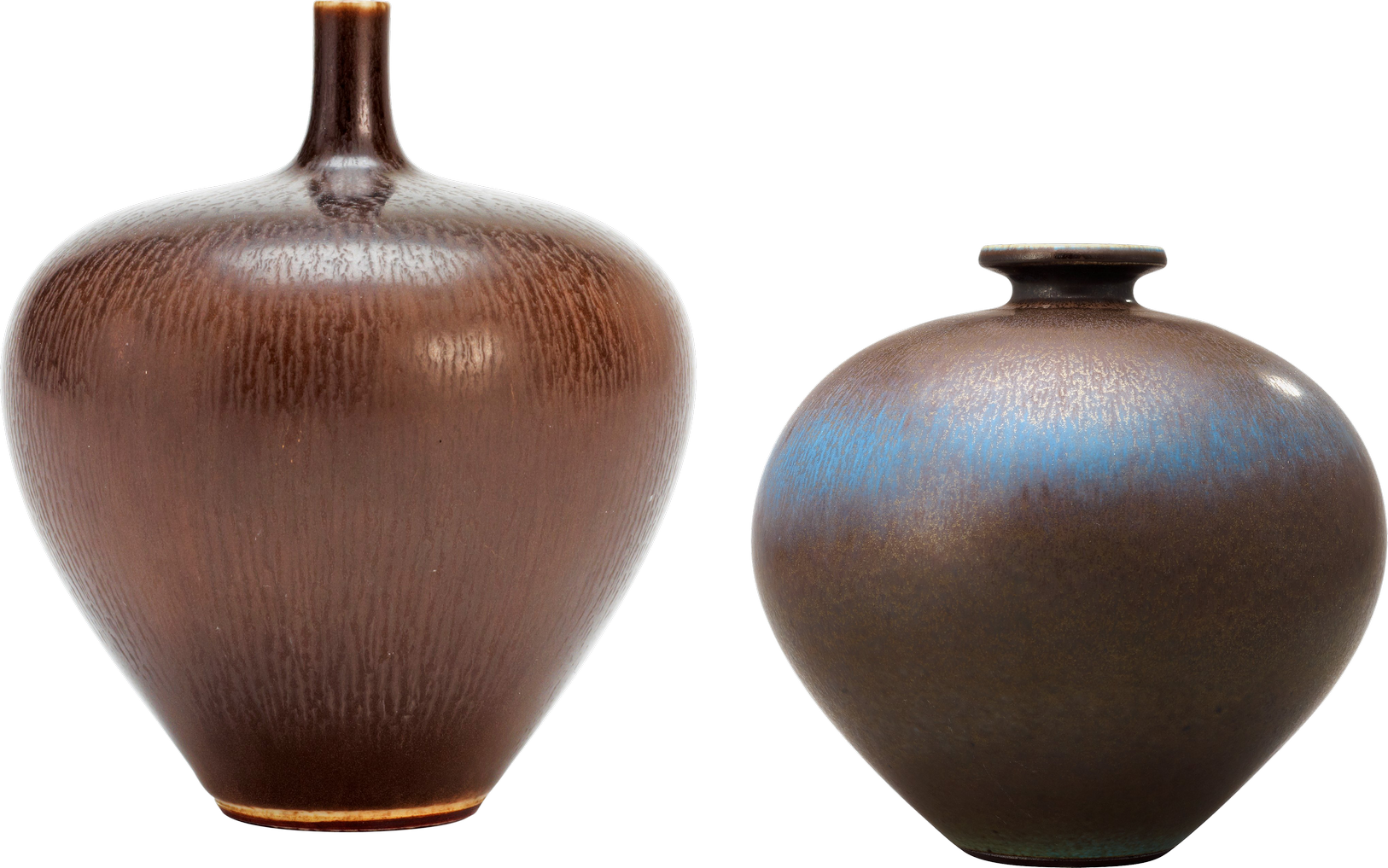 Two Ceramic Vases Transparent Background PNG