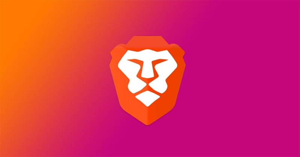 Two Colors Brave Browser Wallpaper