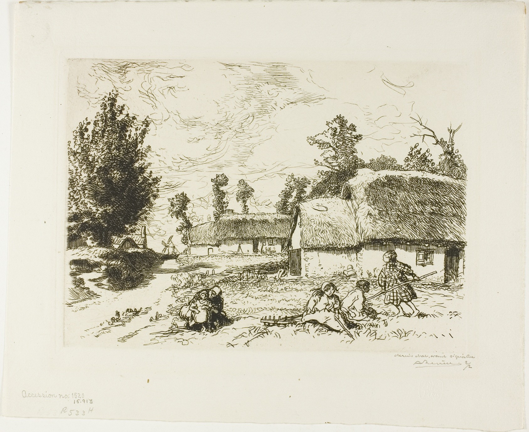 Two Cottages Wallpaper