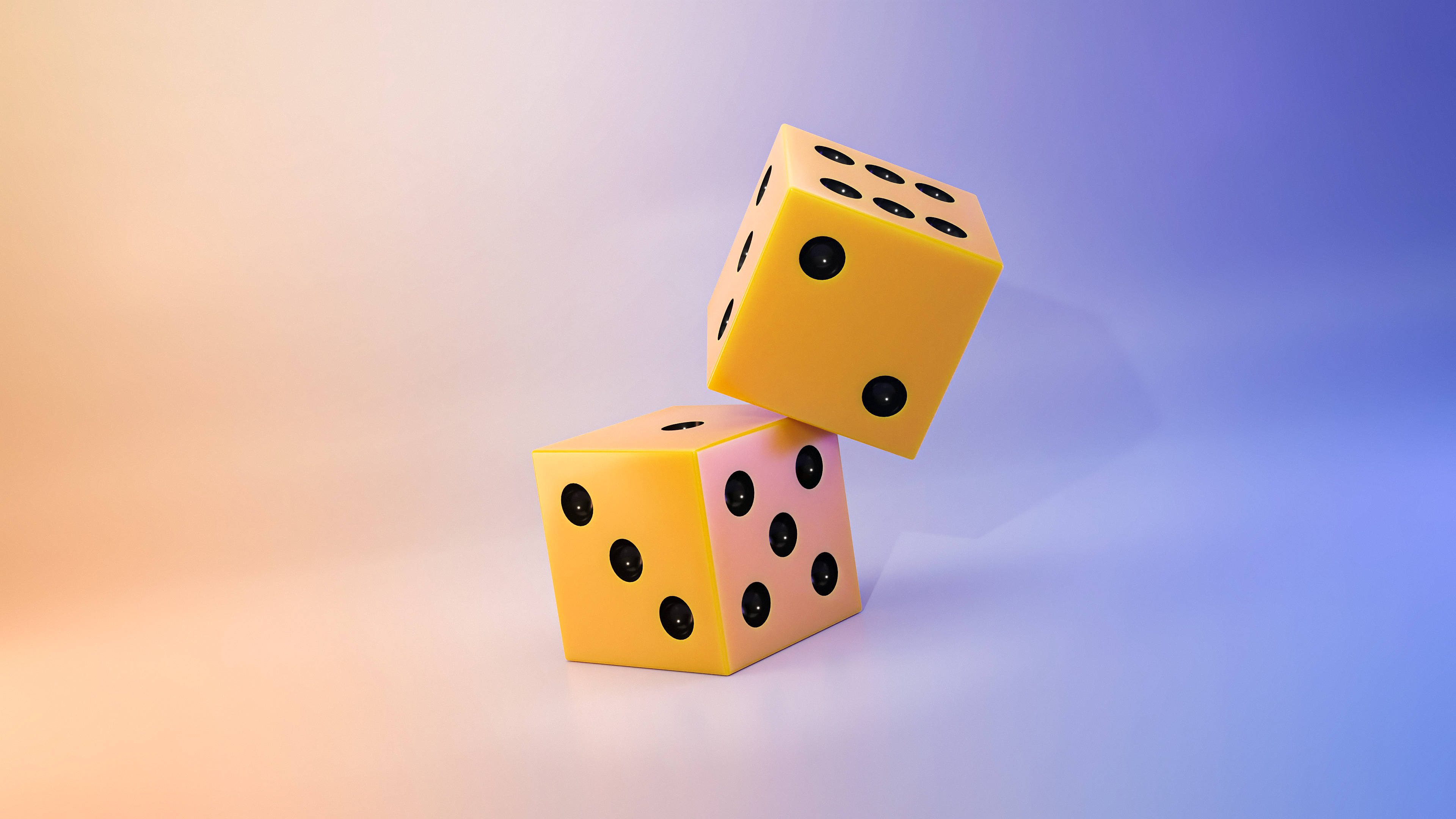 Two Dices 3d Android Phone Wallpaper