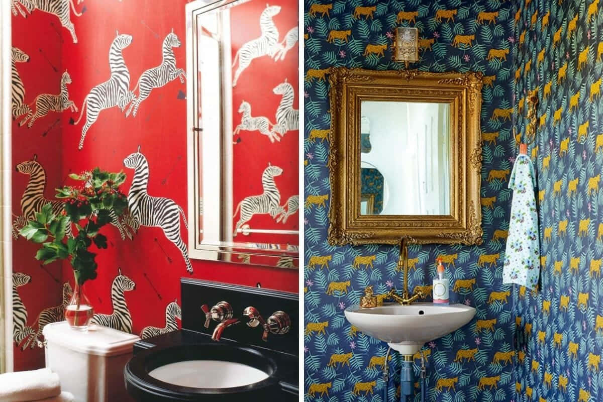 Two Different Bathroom Designs Picture