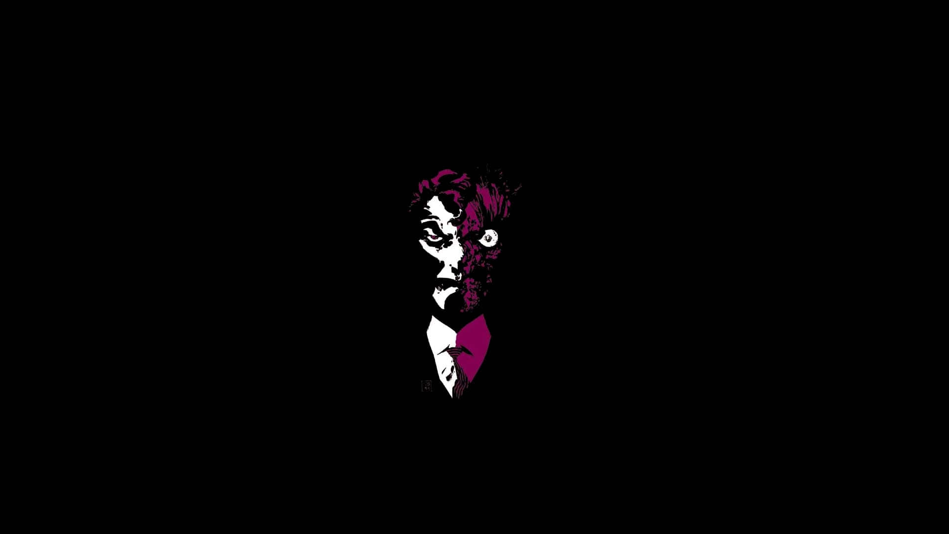 Two Face Harvey Dent Illustratie Achtergrond