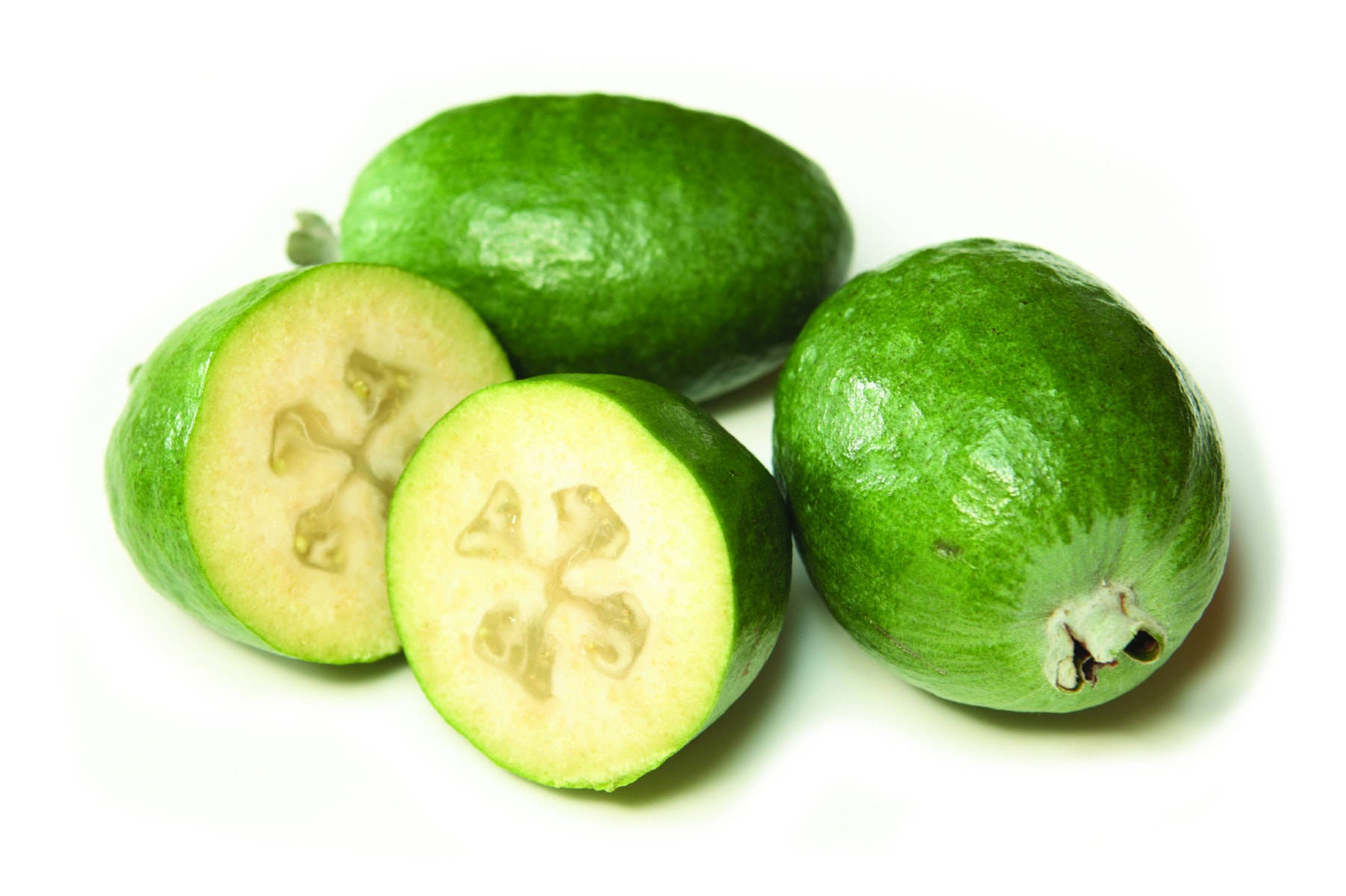Two Feijoas And In Half Wallpaper