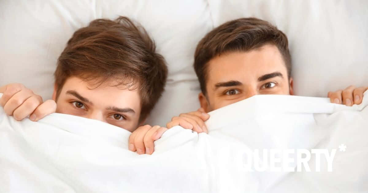 Two Gay Boys In Bed Wallpaper