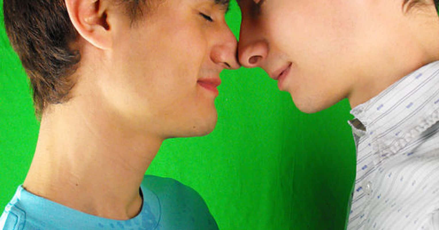 Two Gay Boys Up-close Wallpaper