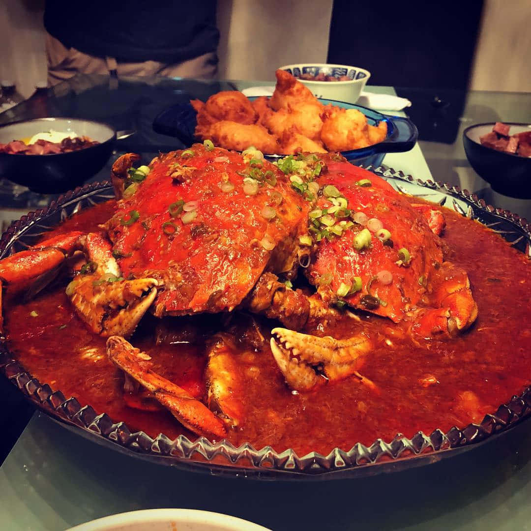 Two Giant Chilli Crab Wallpaper