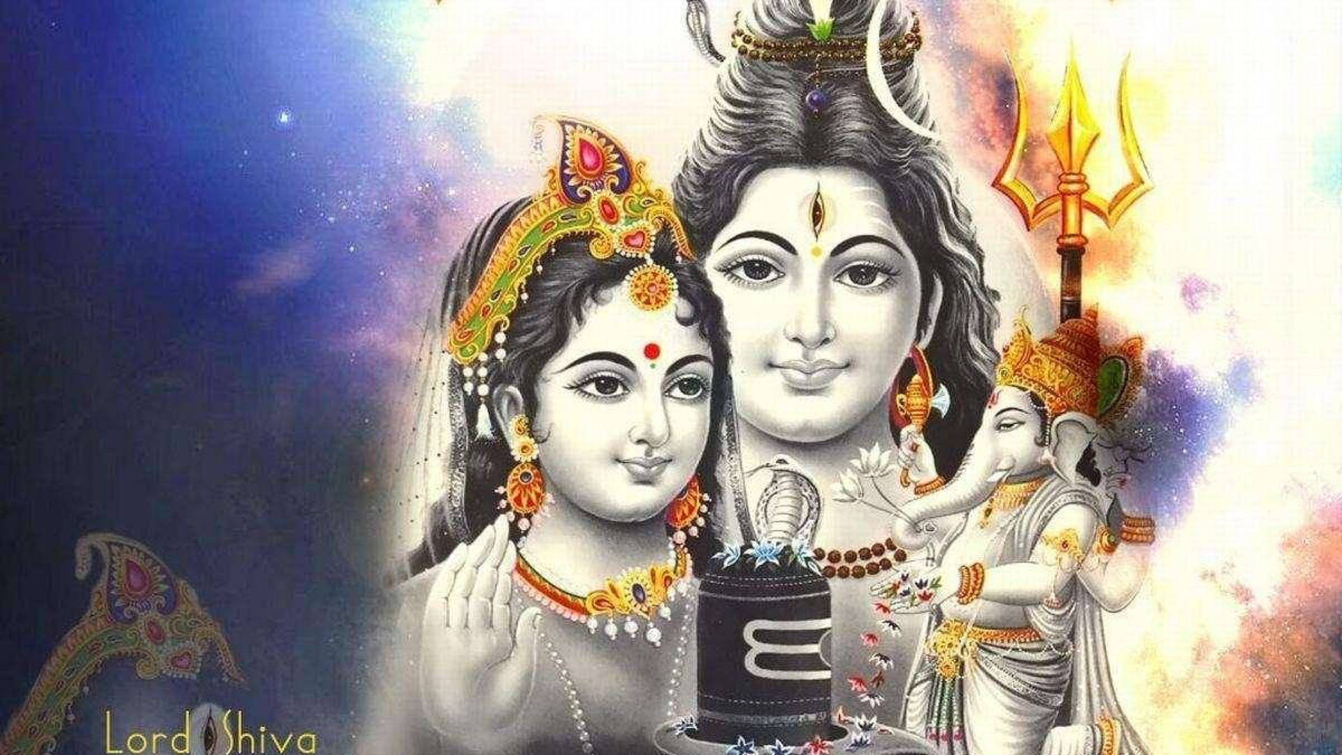 Two Gods With Lord Shiva 8k