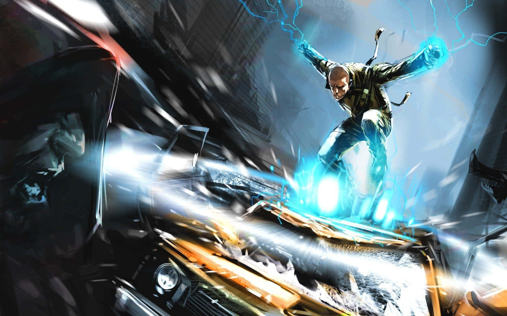 Two Guys In Infamous In A Fight Wallpaper