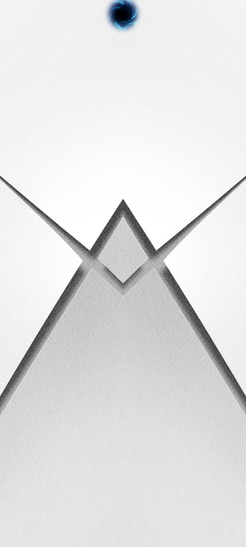 Tvåinverterade Trianglar Mitten Punch Hål Wallpaper