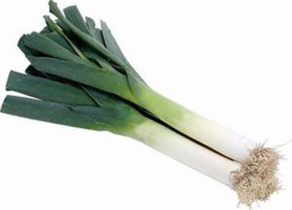 Two Leek Vegetables With Intact Roots Wallpaper