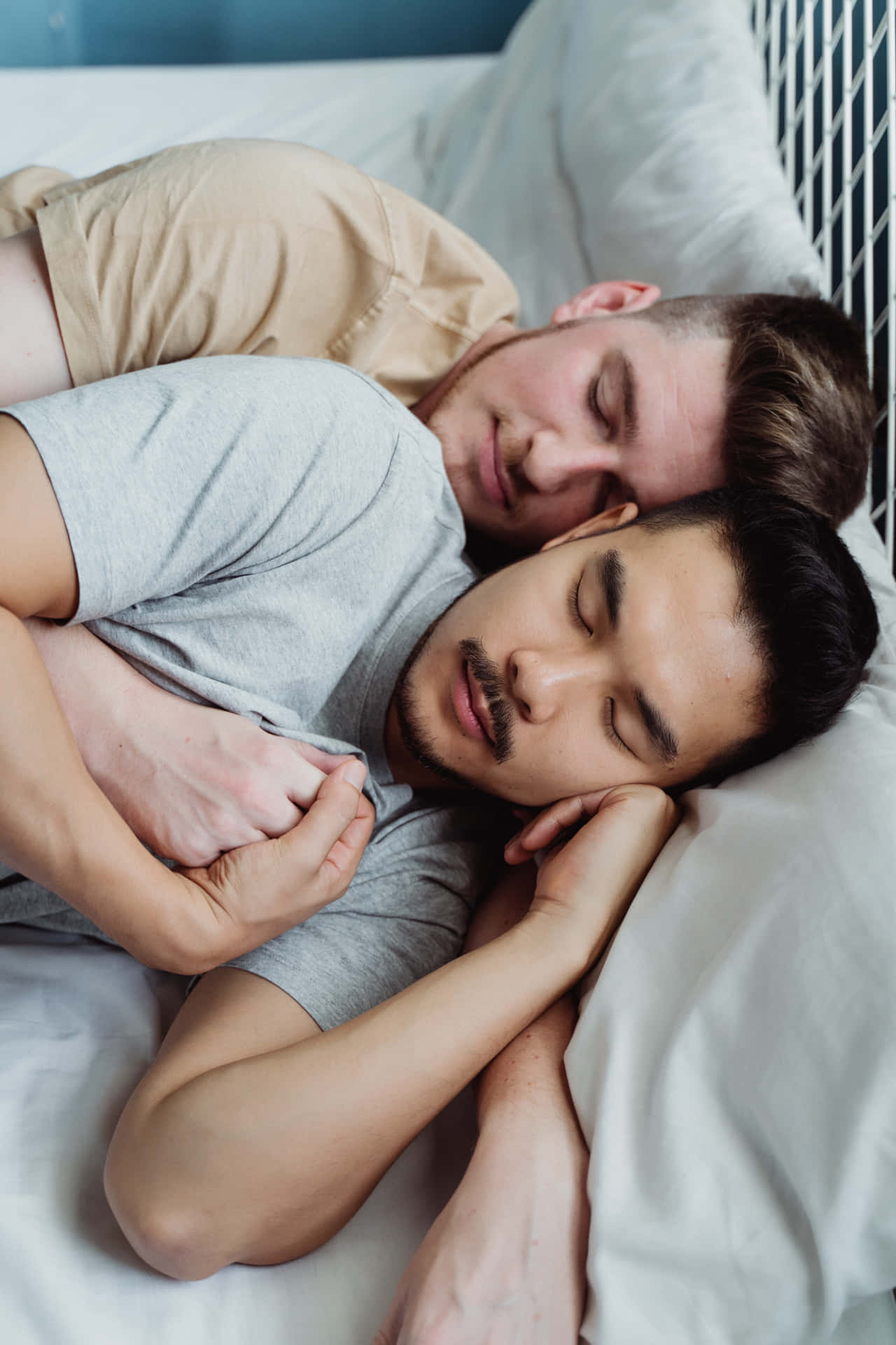 Two Men Sleeping Peacefully Wallpaper