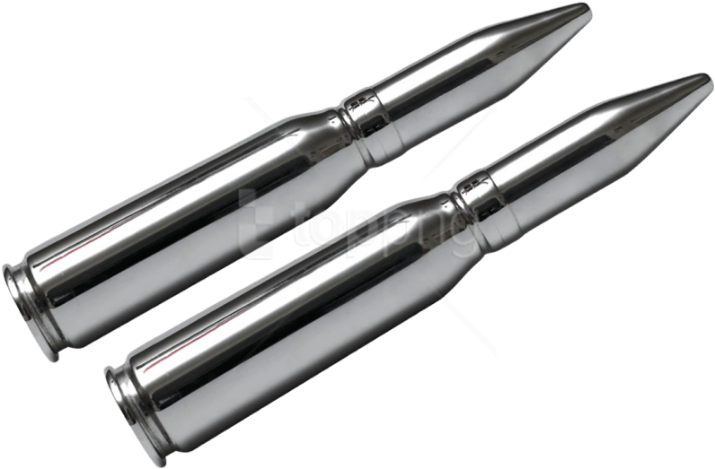 Two Metallic Bullets PNG