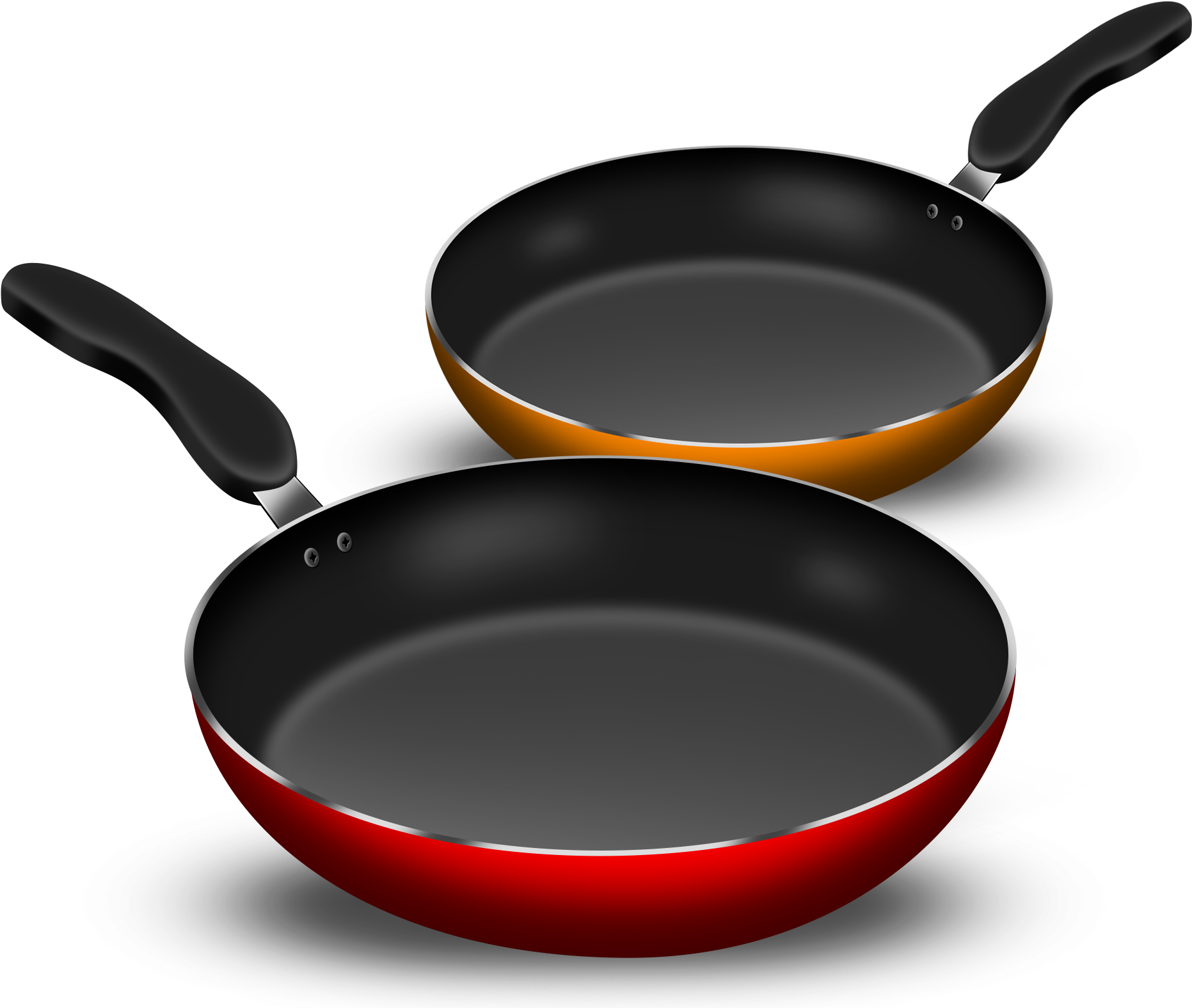 Two Nonstick Frying Pans PNG