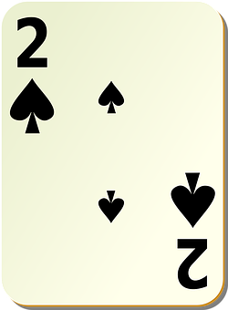Two_of_ Spades_ Playing_ Card PNG