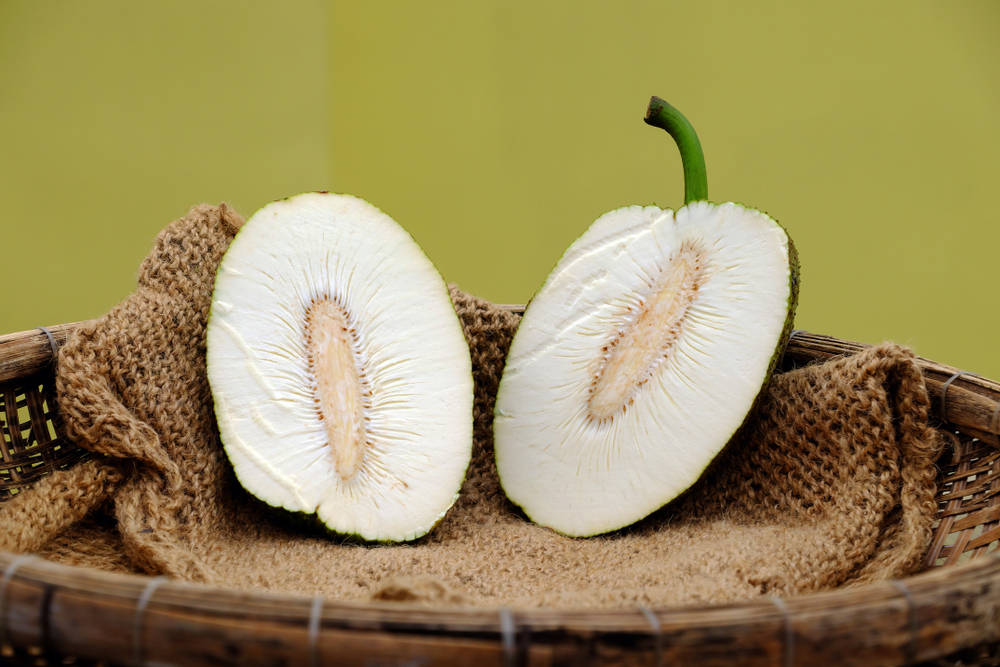 Two Parts Of Breadfruit Wallpaper