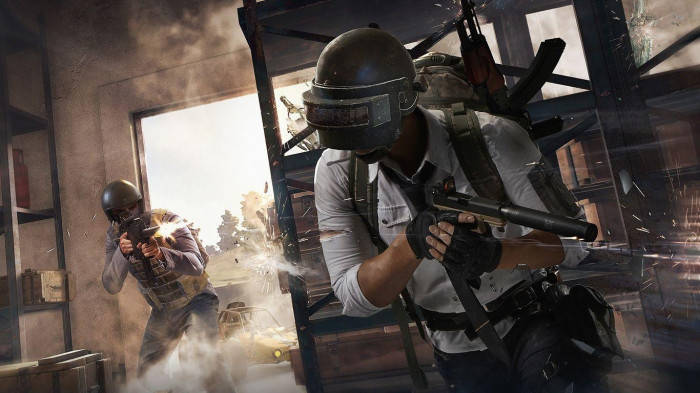 Two Players In Shootout PUBG Banner Wallpaper