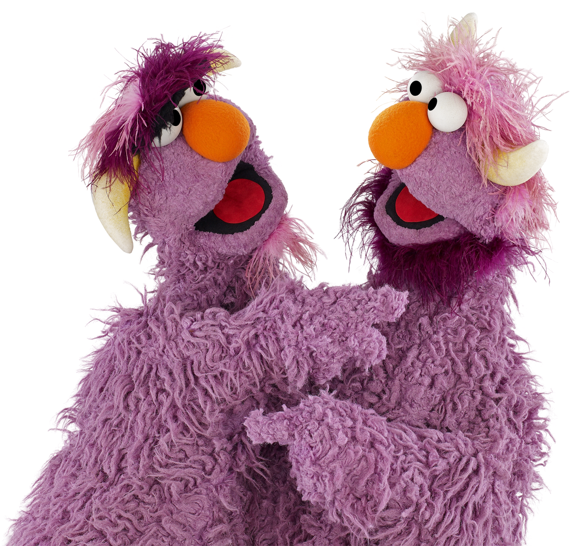 Two Purple Monsters Sesame Street PNG