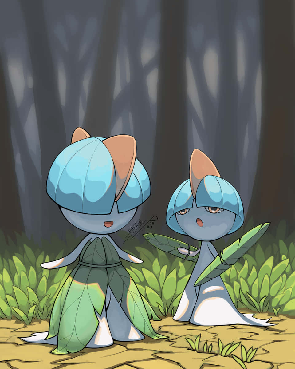 Two Ralts In The Woods Picture