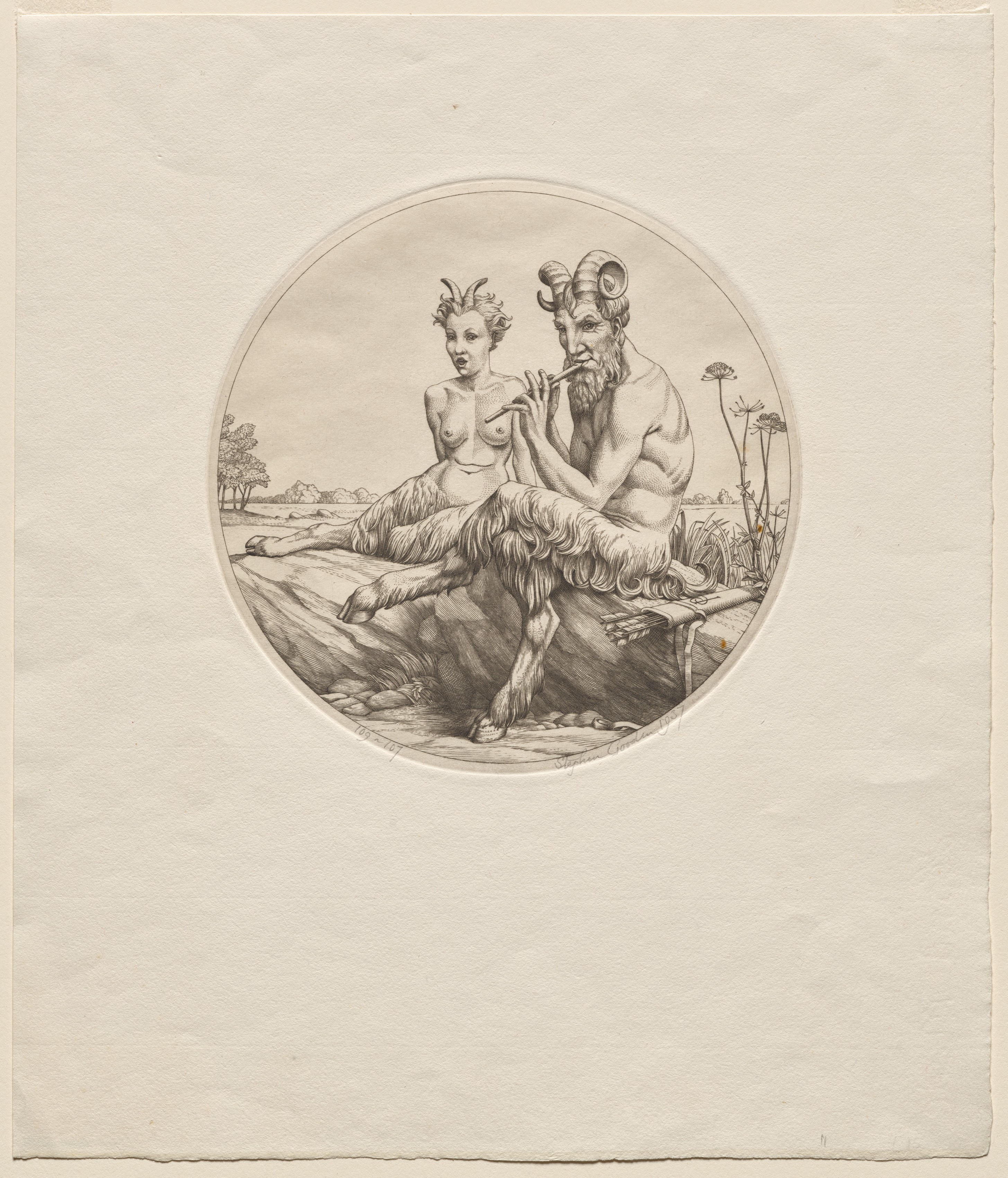Two Satyrs Wallpaper