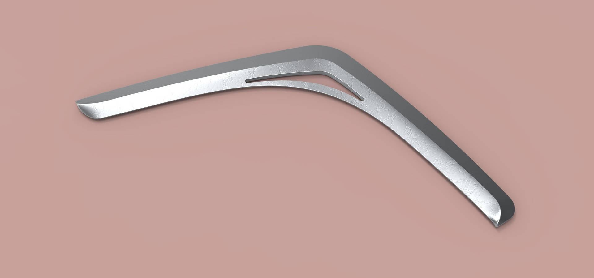 Two Sided Silver Boomerang Wallpaper