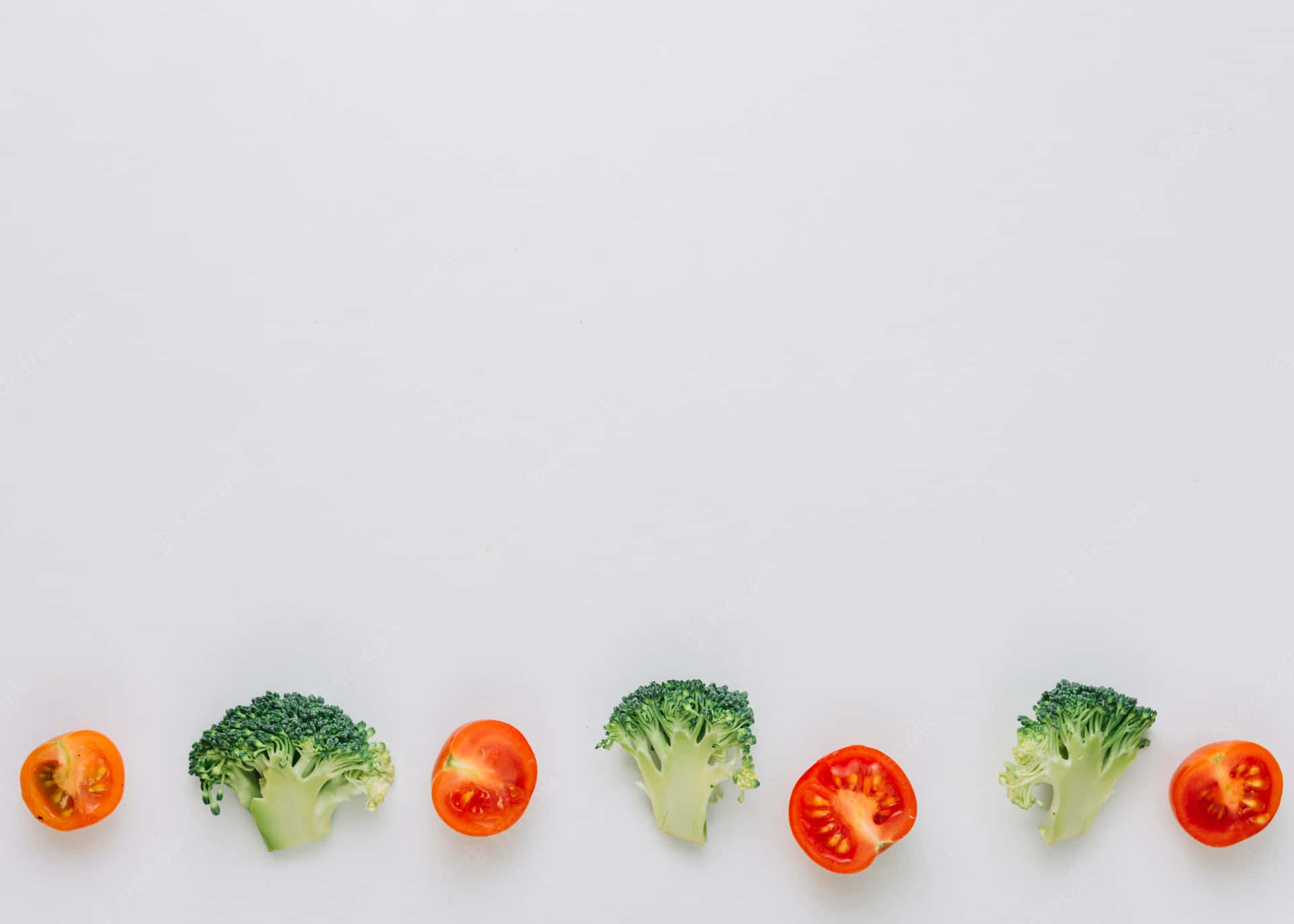 To Superfødevarer og Grøntsager Tapet Wallpaper