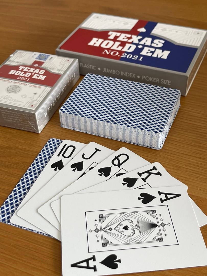 Two Texas Hold'em Card Sets Wallpaper
