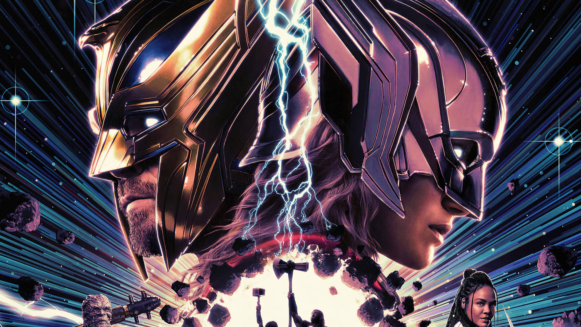 Dynamic Duo of Thor - Marvel Laptop Wallpaper Wallpaper