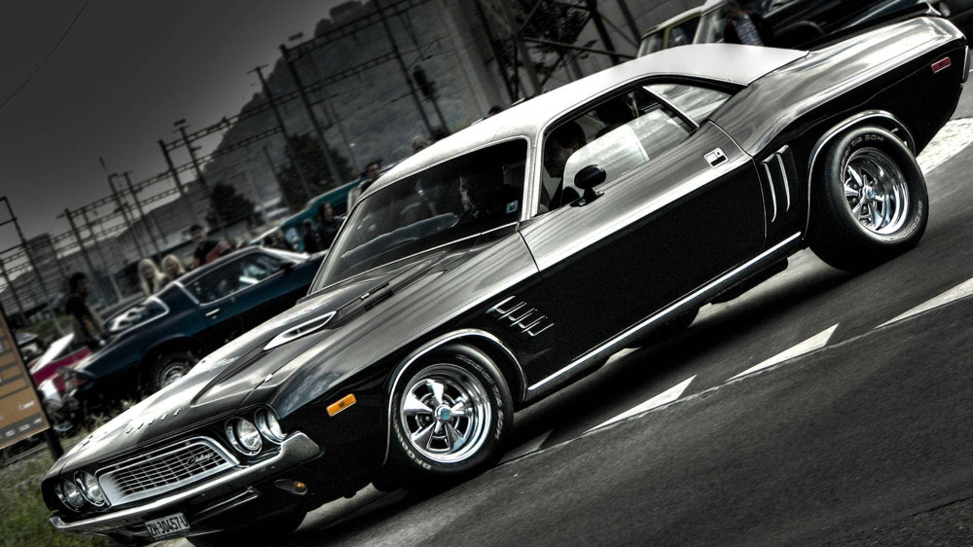 Two-tone Dodge Muscle Classic Car Wallpaper