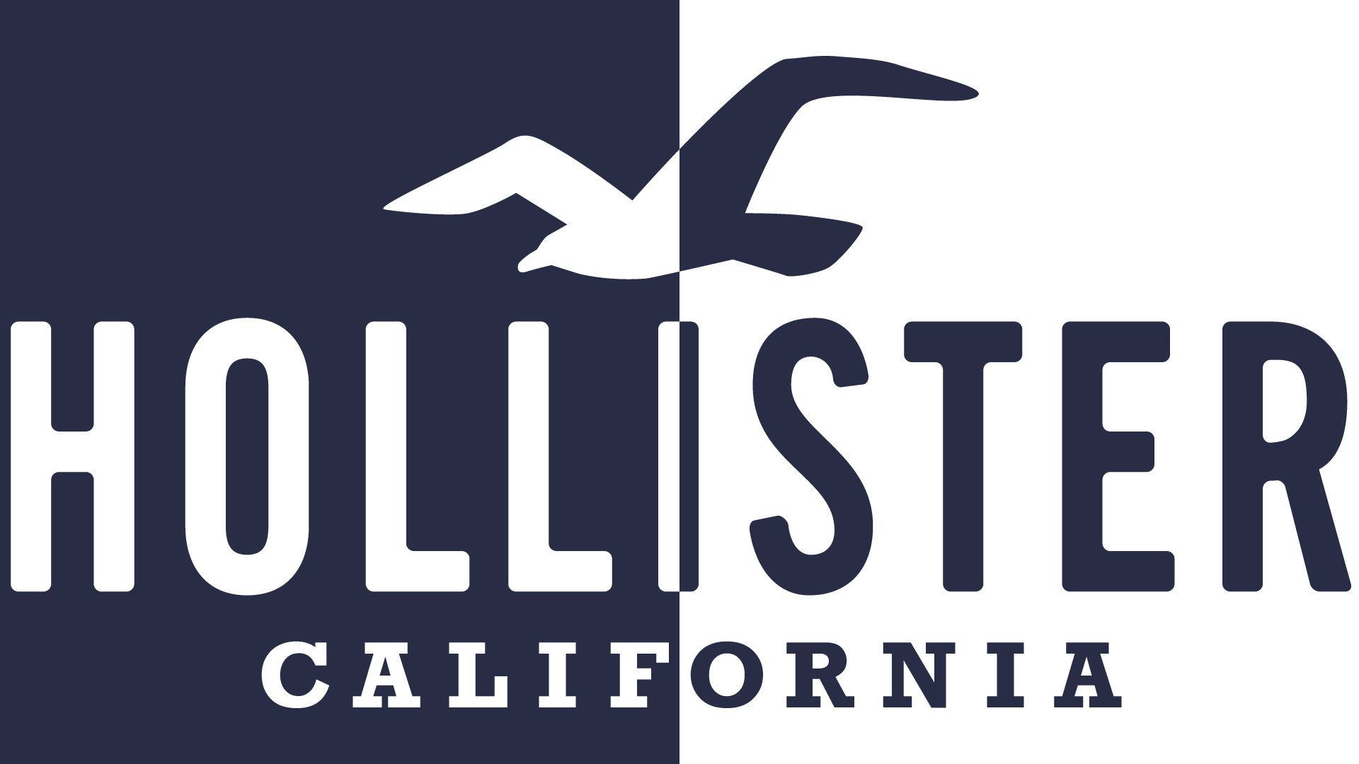 Two Toned Hollister Logo Wallpaper