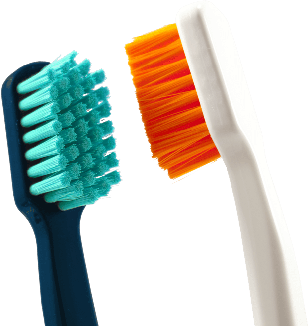 Two Toothbrushes Comparison PNG