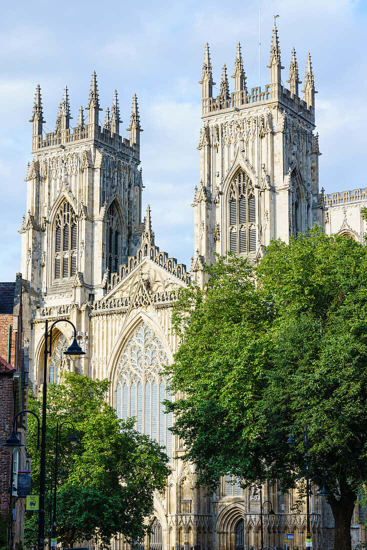 Two Towers Of York Minster Cathedral Wallpaper