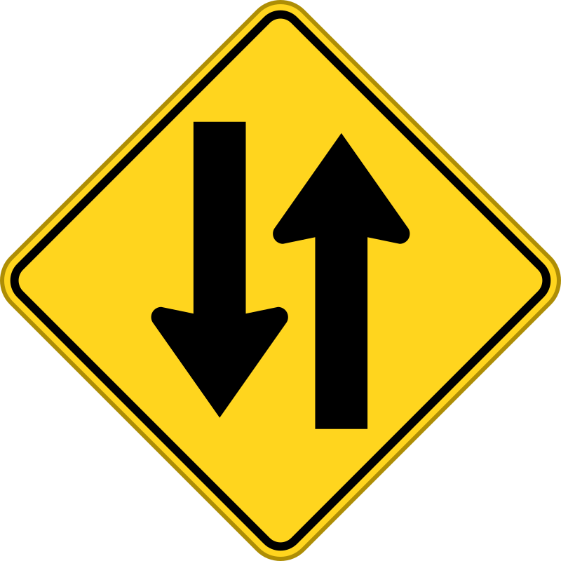 Two Way Traffic Sign PNG