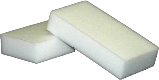 Two White Cleaning Sponges PNG