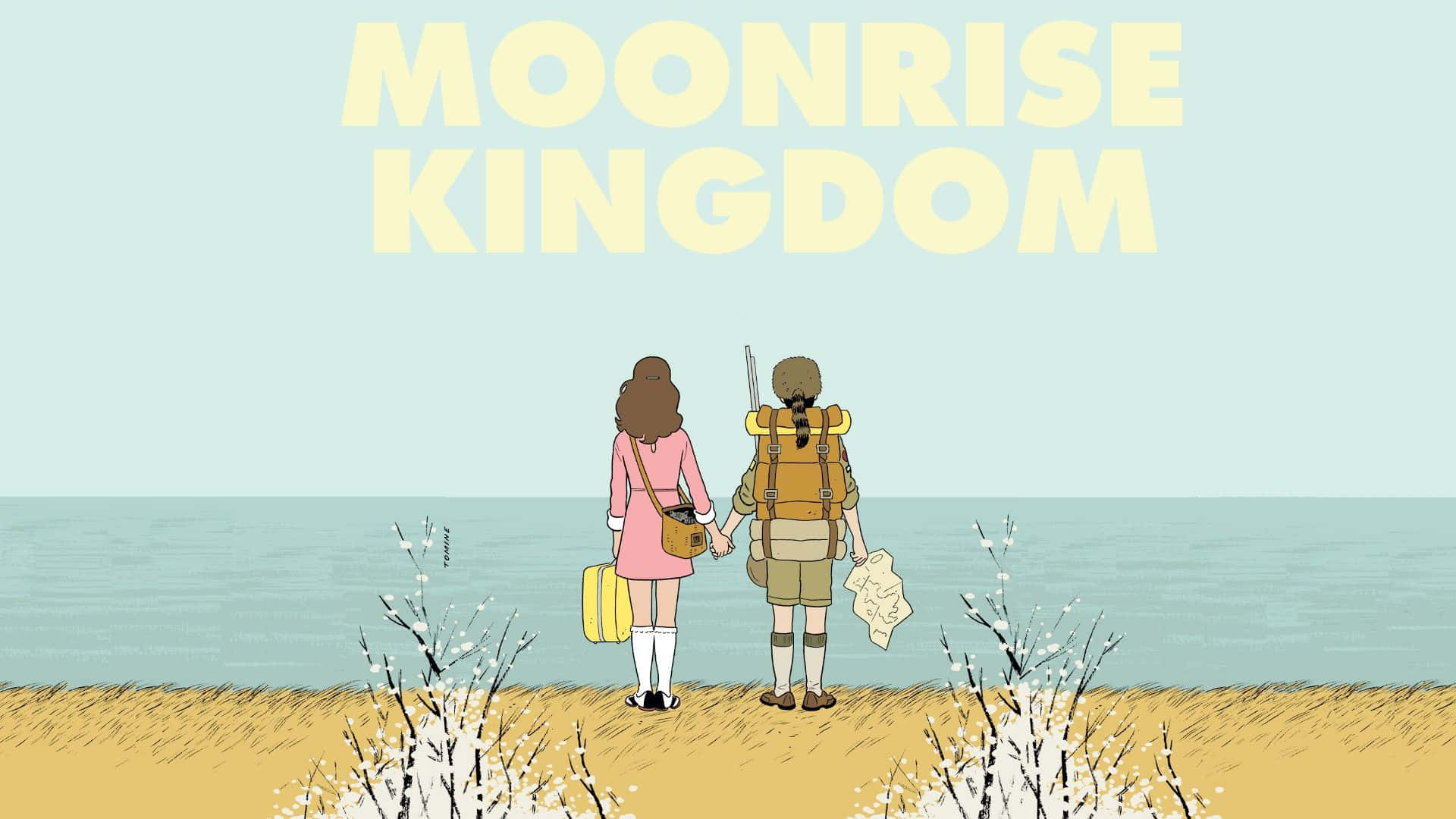 Two Young Escapees In Love, Under The Warm Embrace Of Sunlight In Moonrise Kingdom Wallpaper