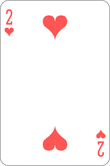 Twoof Hearts Playing Card PNG