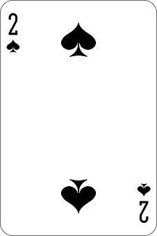 Twoof Spades Playing Card PNG