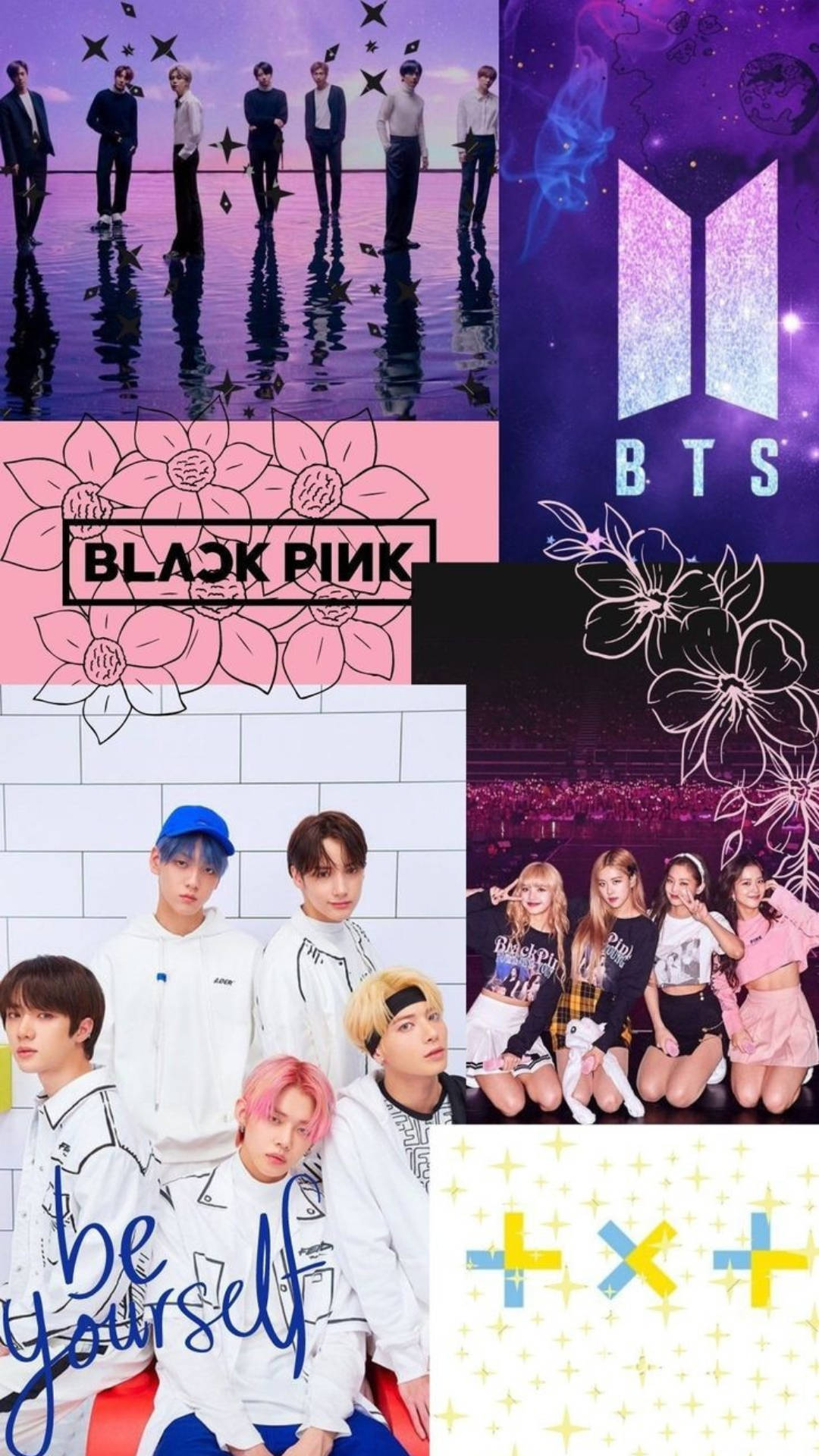 Download Txt With Bts And Blackpink Wallpaper | Wallpapers.com