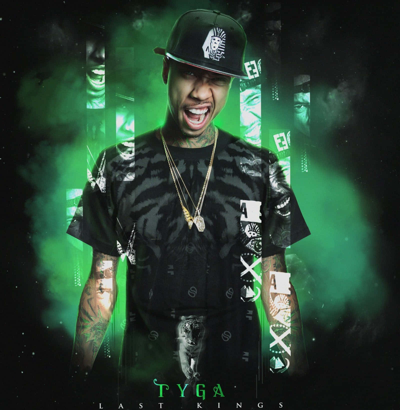 "Bringing the heat with the curves: Tyga flaunts his style." Wallpaper