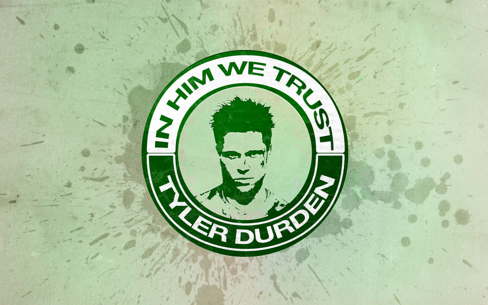 Tyler Durden In Him We Trust Seal Wallpaper