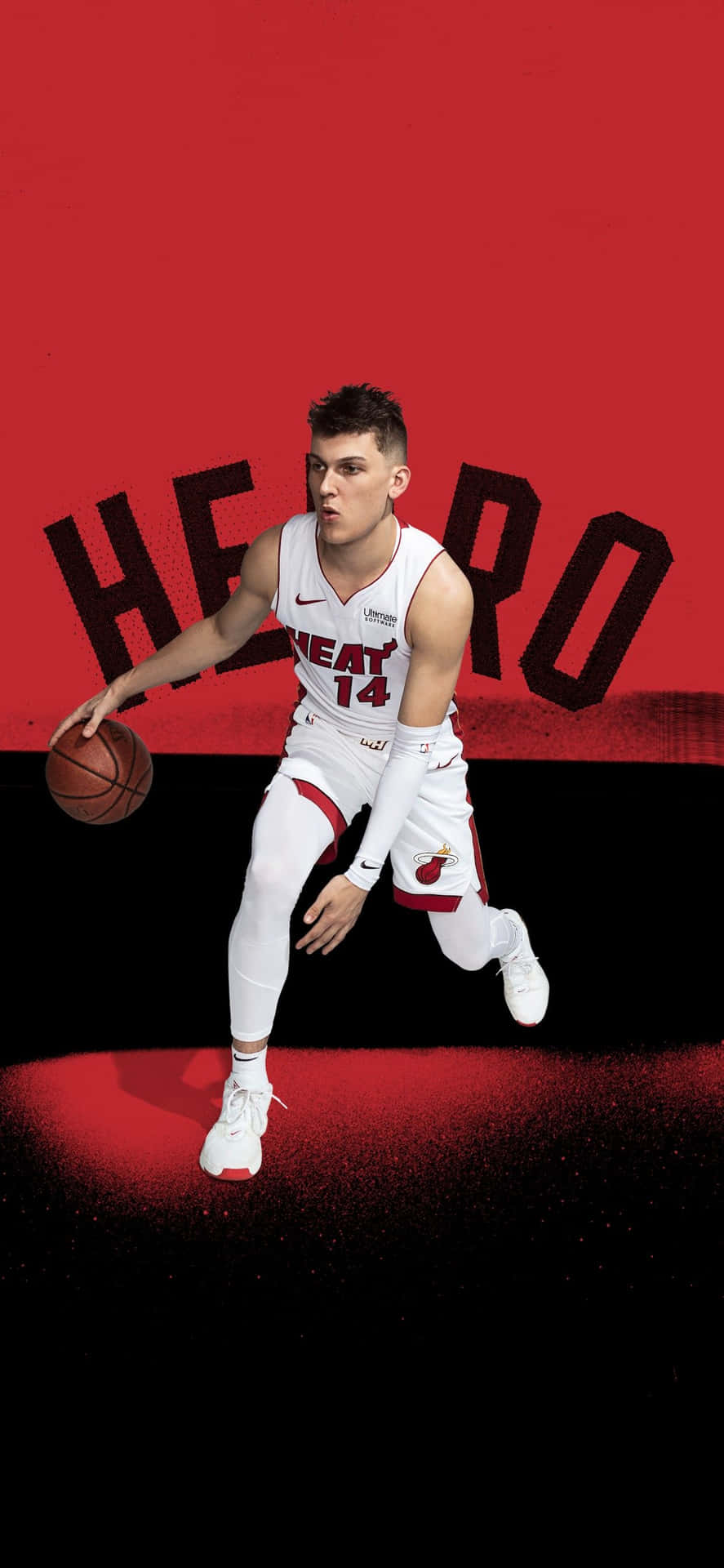 Tyler Herro Hustling For the Win!" Wallpaper