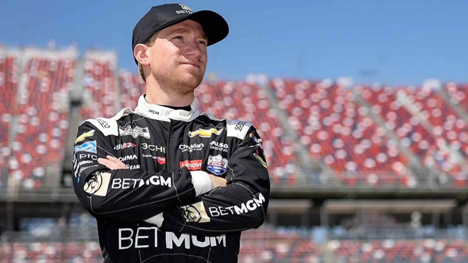 Tyler Reddick With His Arms Crossed Wallpaper