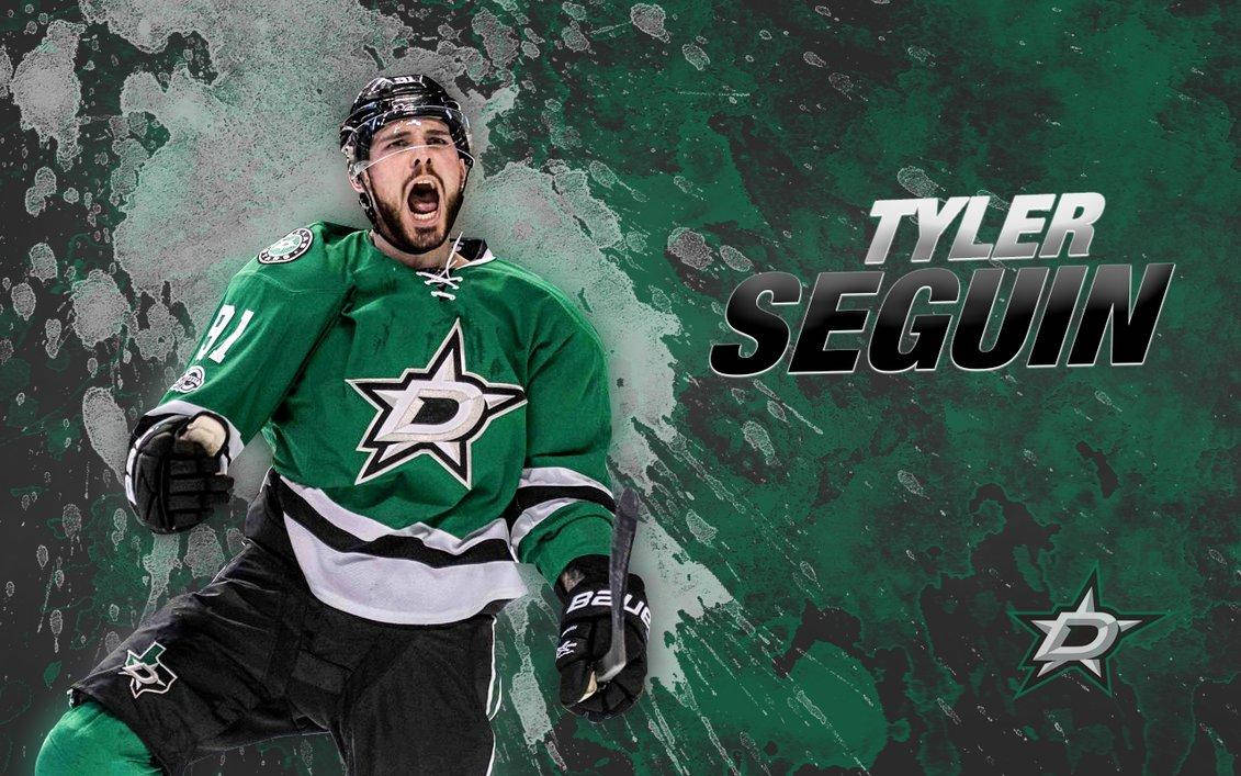 Tyler Seguin Dallas Stars Logo Poster Art Wallpaper