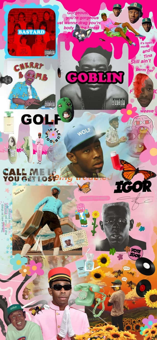 Tyler The Creator Aesthetic Collage Wallpaper