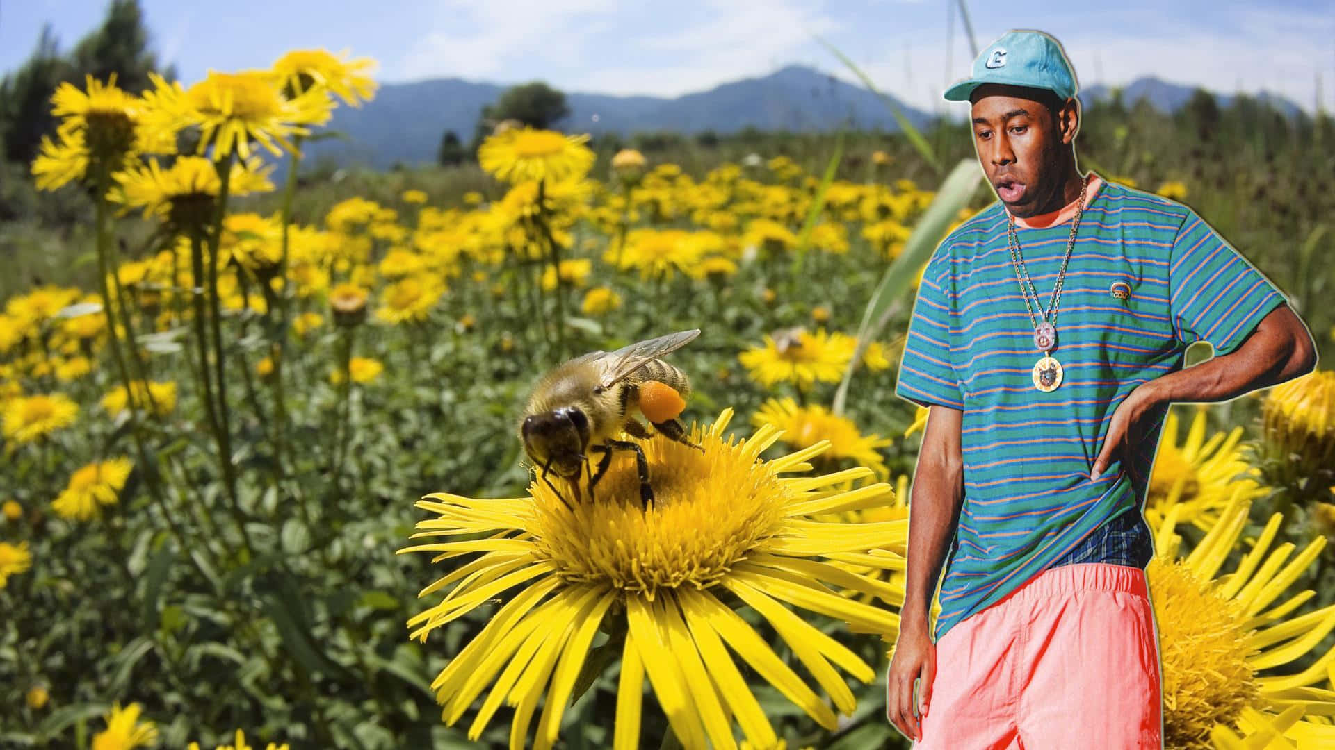 Tyler The Creator with a Thoughtful Expression