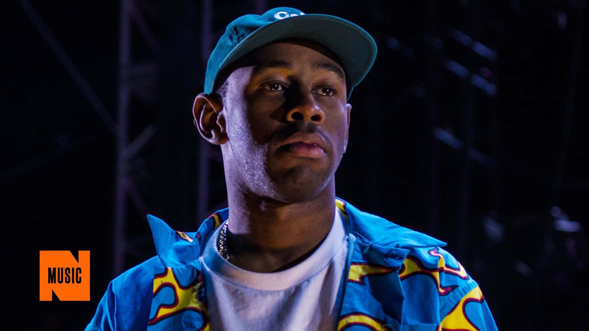 Tyler The Creator on stage at a live show