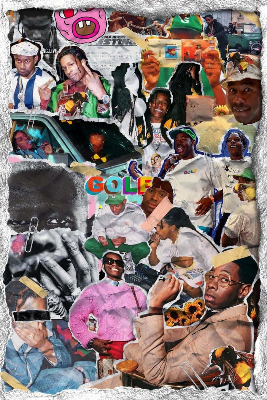 Tyler The Creator Collage Aesthetic Wallpaper