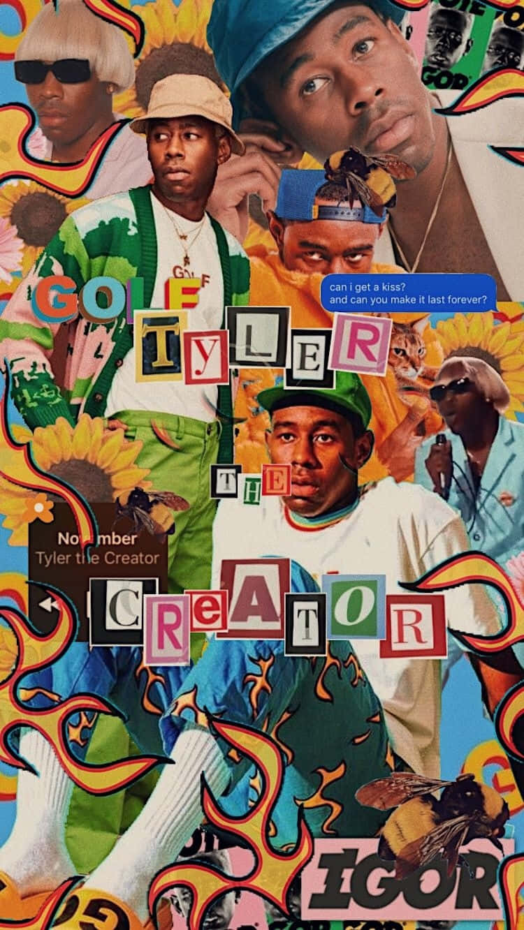Tyler The Creator Collage Art Wallpaper