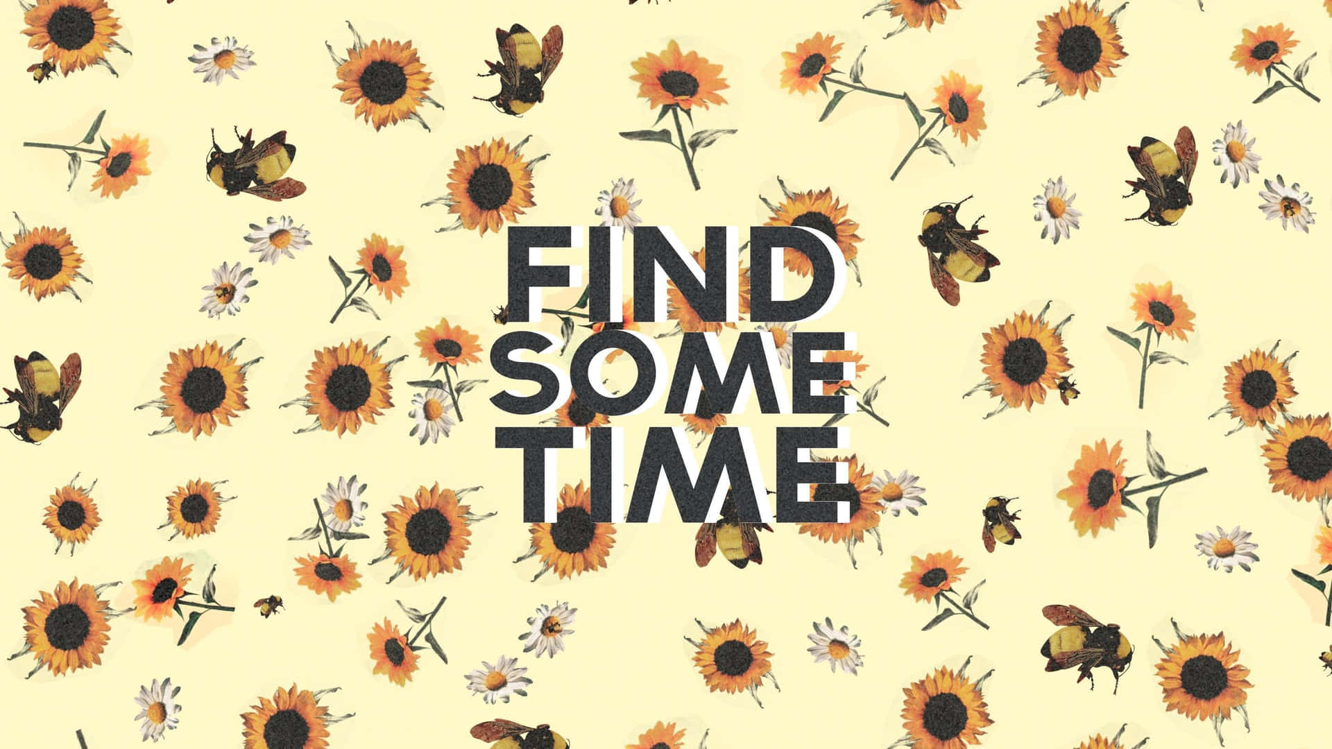 Find Some Time - Sunflowers Wallpaper