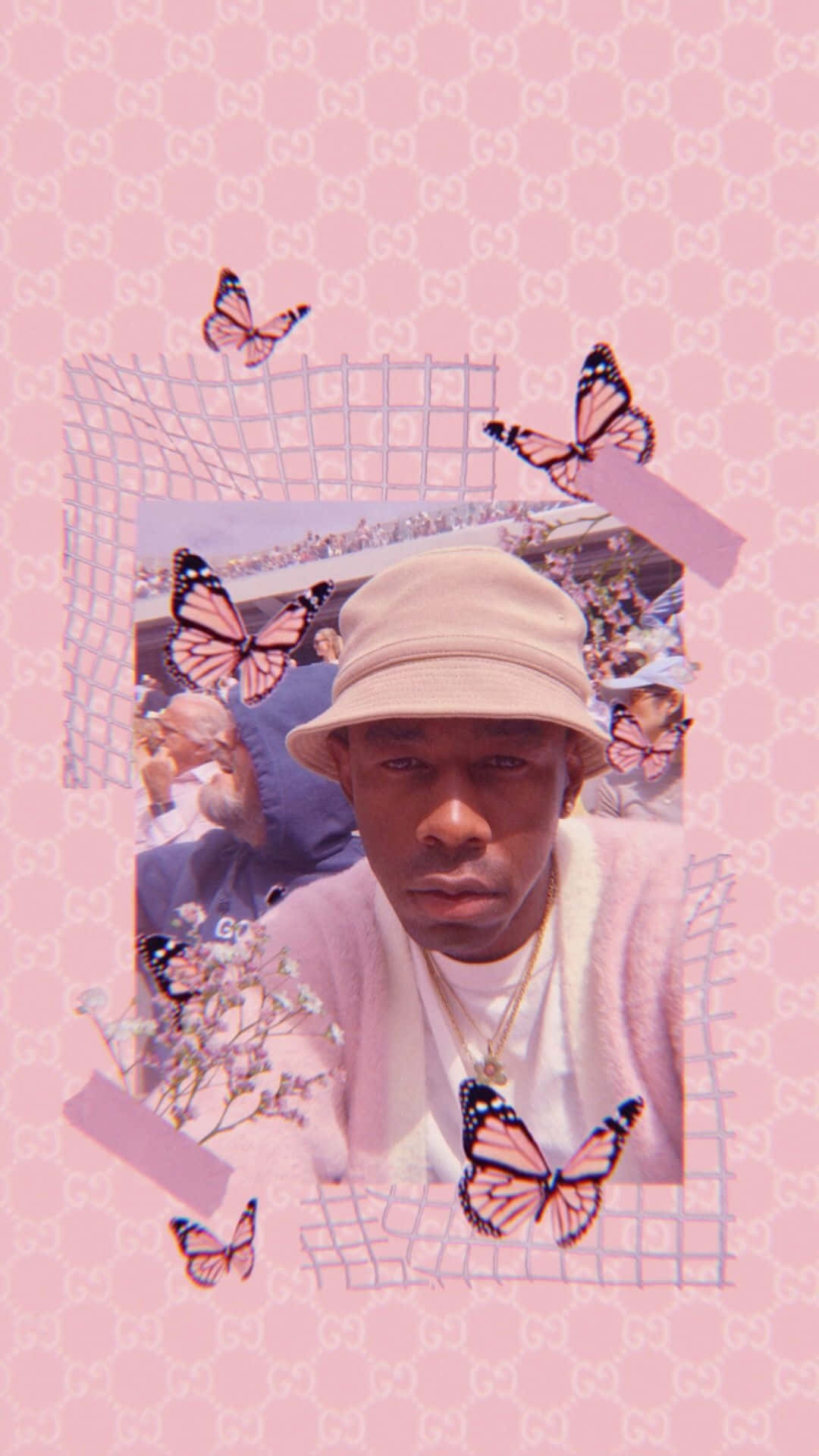 Tyler The Creator Pink Butterfly Aesthetic.jpg Wallpaper