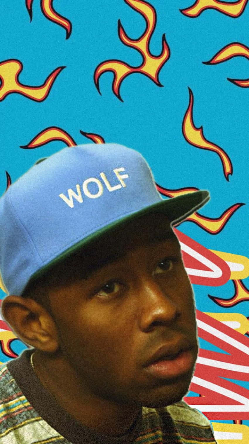 Tyler The Creator Wolf Hat Aesthetic Wallpaper